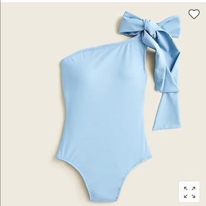 White J Crew off the shoulder swimsuit.